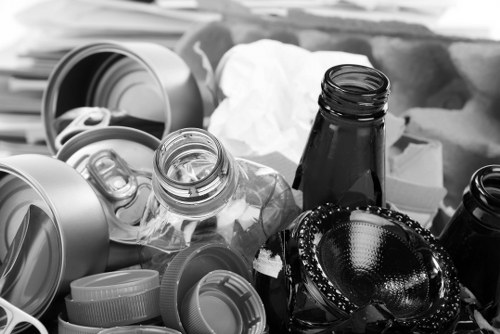 Staff conducting a residential house clearance in Kensington